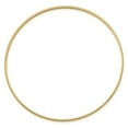thumbnail image 2 of 14k 2mm Solid Polished Half-Round Slip-On Bangle in 14k Yellow Gold, 2 of 3