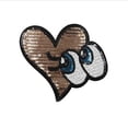 thumbnail image 3 of PEACNNG 3pcs Iron-on Patches, Iron or Sewing-on Clothes Embroidery Applique for Jeans Clothes Jacket Backpack, Large Sequin Eyes, 3 of 5