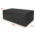 thumbnail image 2 of Garden Heavy Duty Waterproof Patio Furniture Outdoor Large Rattan Table Cover, 2 of 8