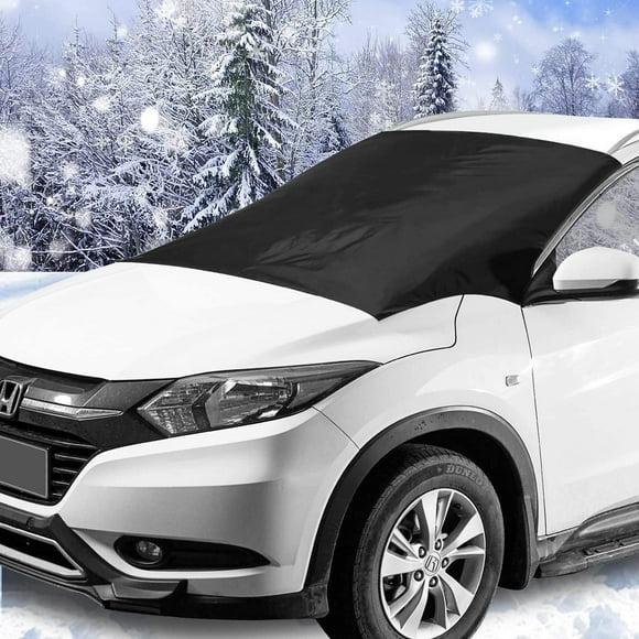 SUKCESO Windshield Snow Cover. Upgraded Premium Waterproof Oxford Winter Front Windshield Snow Protection Car Window
