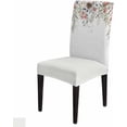 thumbnail image 6 of Chair Covers for Dining Room Set of 4,Christmas Pine Leaves Stretch Seat Protector Removable Washable Chairs Slipcovers for Kitchen Banquet Wedding Hotel,Winter Berries Hazelnuts, 6 of 6