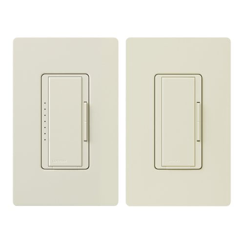 Lutron Maestro LED+ Digital Dimmer Kit for Dimmable LED, Halogen and Incandesent Bulbs | 150-Watt, Multi-Location | MACL-153M-RHW-AL | Almond
