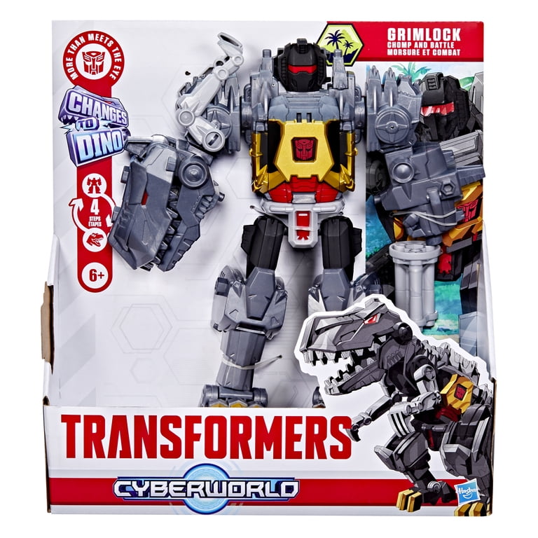 Transformers CYBERWORLD Grimlock Chomp & Battle Action Figure