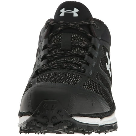 Under Armour Mens Verge Low Fabric Low Top Lace Up, BLK/BLK/WHT, Size
