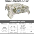 thumbnail image 4 of Spring Tablecloth Square 60x60 Inch,Sage Green Wild Flowers Table Cloth,Stain Resistance Polyester Seasonal Summer Floral Table Covers for Kitchen Dining,Small Tablecloth for Parties Picnic, 4 of 6