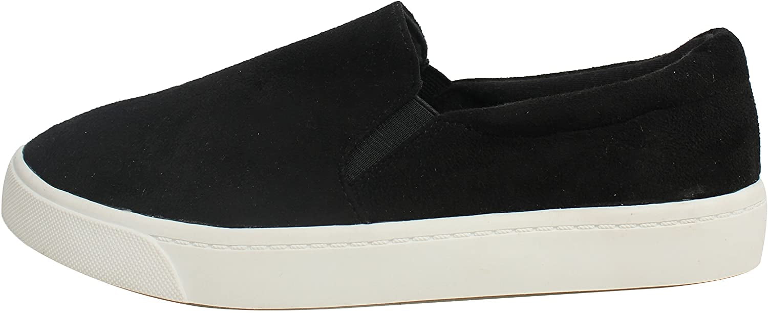 black soda slip on shoes