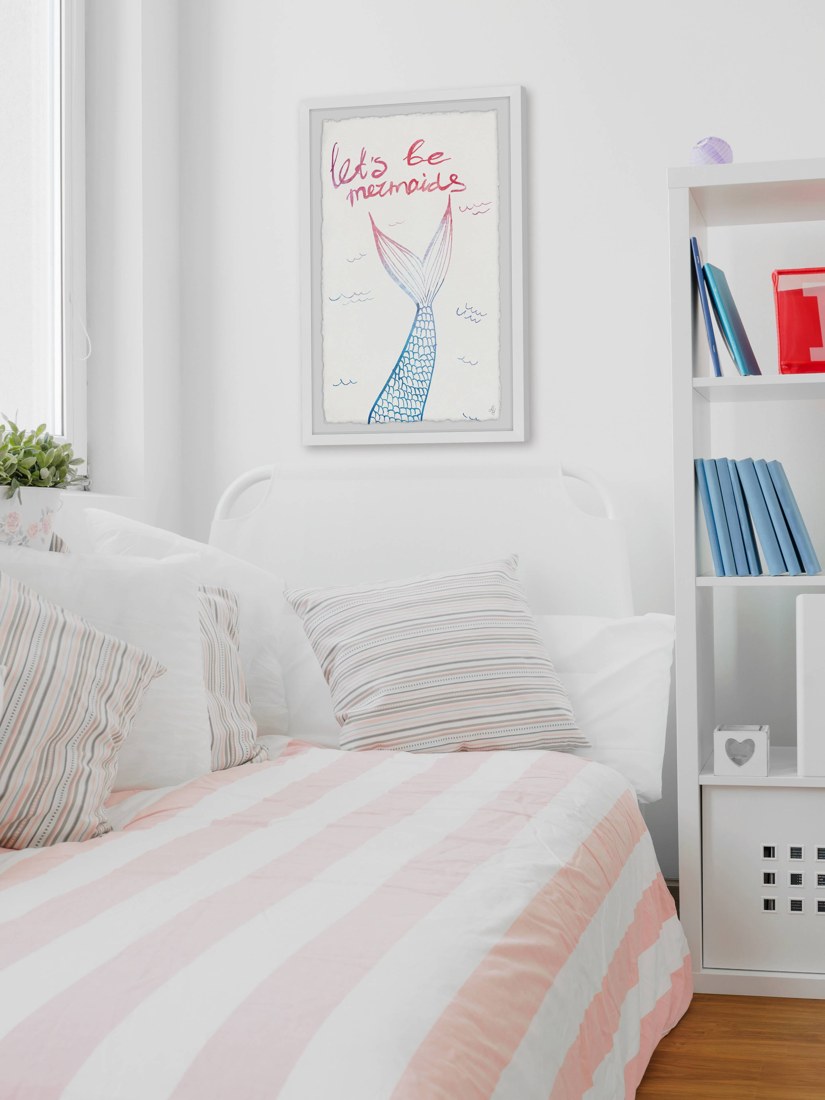 Marmont Hill Let's Be Mermaids III Framed Wall Art