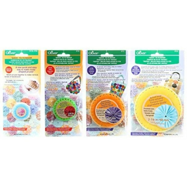 bundle of four (4) quick yoyo makers extra small (makes 3/4" yoyos