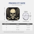 thumbnail image 3 of Daiia Gothic Winged Skull 2PCS Car Windshield Sun Shade, Foldable Sun Shield for Car Front Window, Auto Sun Blocker Visor Protector Universal for Truck SUV Pickup-Medium, 3 of 7