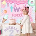 thumbnail image 6 of 5x3ft Two Sweet Birthday Party Backdrop Girls Sweet Candy Second Birthday Party Background Happy 2nd Birthday Party Decorations Photo Booth Props for Girls Two Sweet Birthday Party Supplies, 6 of 8