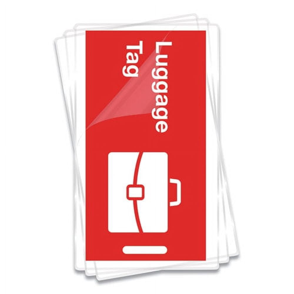 Laminating Pouches, 5 Mil, 4.25" X 2.5", Gloss Clear, 50/pack | Bundle of 5 Packs