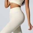 thumbnail image 5 of Women's High Waisted Ribbed Seamless Yoga Leggings Tummy Control Workout Pants, 5 of 9