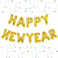 thumbnail image 1 of Globos PIGETALE Gold Happy New Year 2024 de artículos de fiesta, 1 of 5