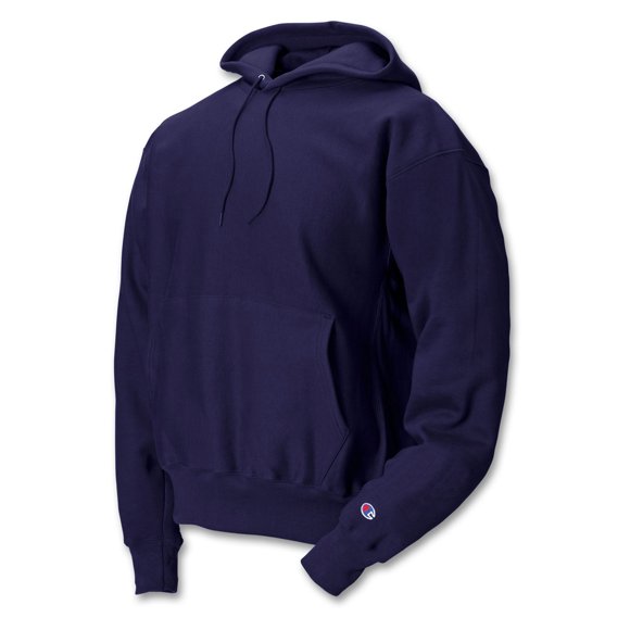Champion Mens Reverse Weave Fleece Hoodie, XL, Navy
