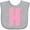 AC-Heather Grey, variant on Inktastic Pink and White Polka Dots Letter H Boys or Girls Baby Bib