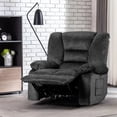 thumbnail image 2 of Azure Oversized Recliner Sofa with Massage and Heating - Gray, 2 of 9