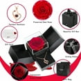 thumbnail image 4 of Top-keivon Preserved Red Real Rose with I Love You Necklace, Birthday Gifts for Women Her Mom Wife Girlfriend Grandma Christmas Anniversary, 4 of 22