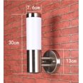 thumbnail image 5 of Aplique LED para exterior, aplique impermeable, aplique para porche, aplique, aplique de pared exterior de acero inoxidable, 9W (equivalente a 100W) regulable 500 lúmenes, (luz blanca de un solo cabezal) Sailing Electrónica, 5 of 5