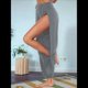 thumbnail image 4 of Pantalones Harén con Abertura Alta para Mujer, Pantalones Harén Hippies. Gris XXL, 4 of 7
