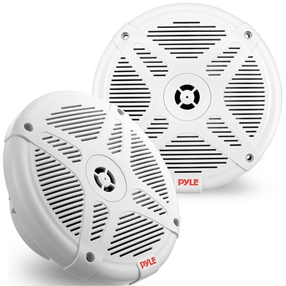 Pyle PLMR652W 6.5 Inch Waterproof 2 Way Outdoor Boat Speaker System Pair, White