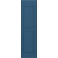 thumbnail image 5 of 18"W x 41"H Americraft Two Equal Raised Panel Exterior Real Wood Shutters (Per Pair), Sojourn Blue, 5 of 10