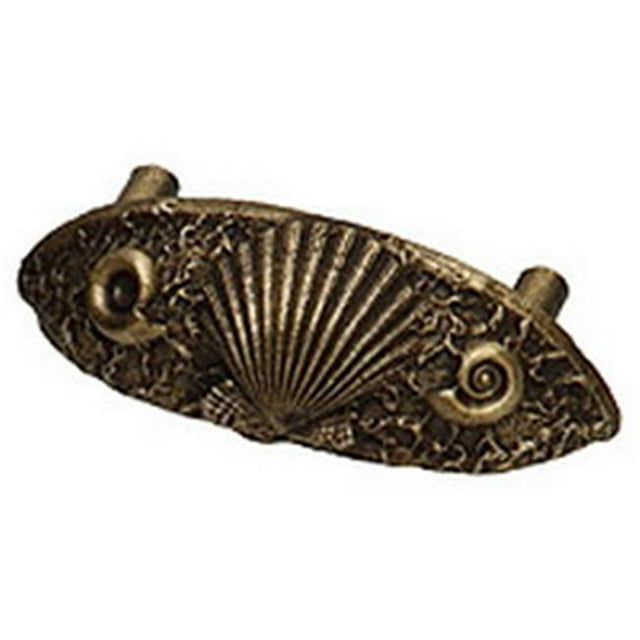 Premier Hardware Designs PHDC-16-PN 3 Inch Center-To-Center Sea Shell Cup Cabinet Pull, Polished Nickel