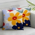 thumbnail image 2 of YANMS Pillow Cases Queen Size Set of 2 Orange Flower Pillow Covers Envelope Closure Floral Botanical Pillow Luxury Soft Comfy (2 Pack), 2 of 6