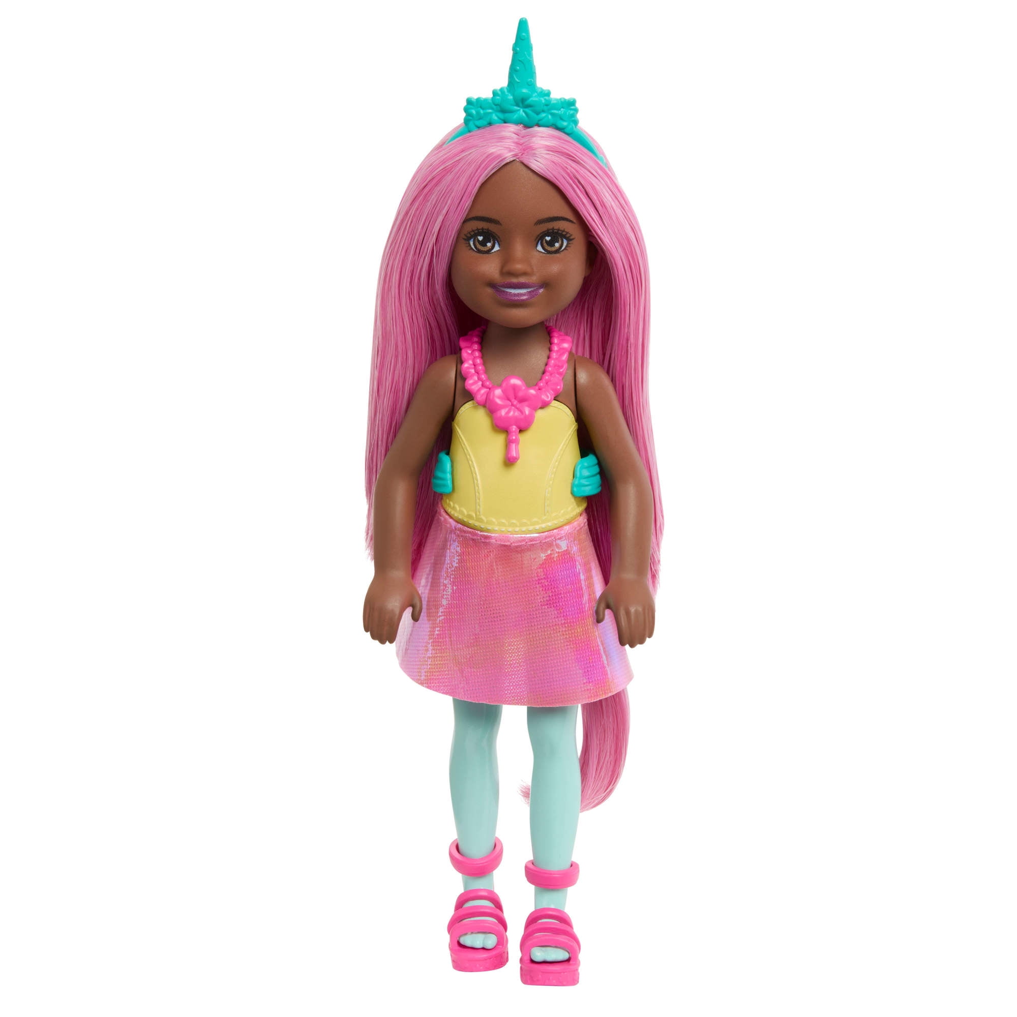 Barbie Dreamtopia Chelsea Sprite Doll, 7-Inch, Blue Hair, Fashion