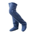 thumbnail image 2 of Segolike Plush Leg Warmers Cosplay Accessories Boot Cuffs Foot Wrap Slipper Stockings Blue, 2 of 8