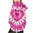 thumbnail image 6 of Kids' Heart Tie-Dye Print Hooded Sweatshirt with Long Sleeves and Pocket, Colorful Pullover for Boys and Girls, Limited Time Offer Under 10 Dollars, 6 of 6
