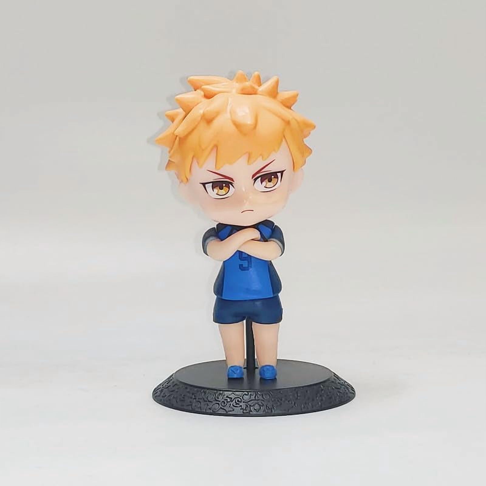 New Isagi Yoichi, Chigiri Hyoma, Bachira Meguru Figure, Q Version Action Figures 10cm/3.9inch Anime Character Model Desktop Ornament Gifts (a)