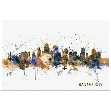 - Great BIG Canvas | Rolled Michael Tompsett Poster Print entitled Kansas City Skyline