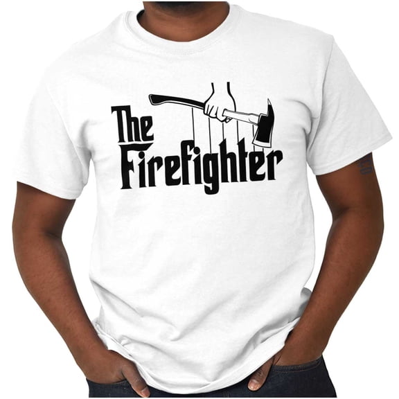 Funny First Responder The Firefighter Men's Graphic T Shirt Tees Brisco Brands S