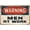 Warning Sign 4, variant on Men at Work Vintage Metal Tin Sign - 12×8 Inches, Funny Retro Decor, Cafes Bars Pubs Shop Wall Decor