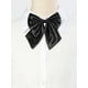 thumbnail image 4 of CORBATA UNIFORME AJUSTABLE DE MOÑO PREATADO PARA MUJERES CHIC EN COLOR SÓLIDO NEGRO TAMAÑO ÚNICO, 4 of 4