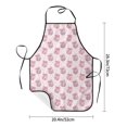 thumbnail image 2 of Uemuo Pink Disco Ball Printed Bib Apron, Adjustable , Water and Oil Resistant, Cooking Kitchen Chef Apron for Women Men, 2 of 5