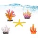 thumbnail image 1 of 5pcs Artificial Starfish Corals for Aquarium Decoration, 1 of 5