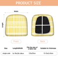 thumbnail image 3 of Yellow Modern Art Geometric Seat Covers for Dining Room Chairs Set Of 4,Stretch Printed Washable Chair Seat Cover with Elastic Ties and Button,Removable Waterproof Couch Cushion Covers, 3 of 6