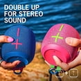 thumbnail image 4 of Ultimate Ears WONDERBOOM 3, Small Portable Wireless Bluetooth Speaker, Big Bass 360-Degree Sound for Outdoors, Waterproof, Dustproof IP67, Floatable, 131 ft Range - Performance Blue, 4 of 5