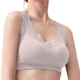 thumbnail image 3 of Vedolay Sport Bras For Women Women's Invisibles Comfort Seamless Lightly Lined V Neck Bralette Bra,D A, 3 of 4