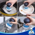 thumbnail image 5 of MR.SIGA Soap Dispensing Palm Brush, Kitchen Dish Brush , Pot Dish Cleaning,Pack of 2, 5 of 10