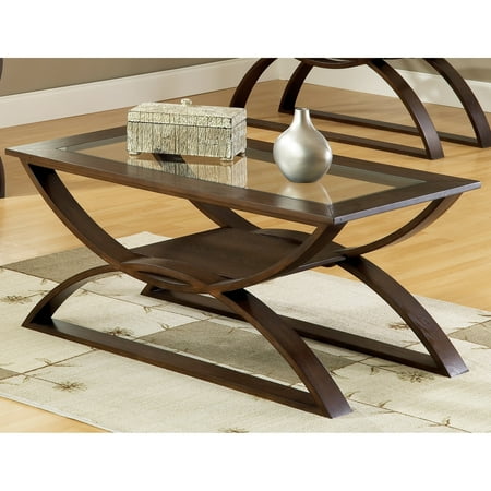 - Greyson Living Del Ray Glass Insert Coffee Table