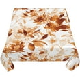 thumbnail image 4 of Fall Burnt Orange Outdoor Tablecloth Square 60x60 Inch,Watercolor Flowers Table Cloth,Stain Resistance Polyester Autumn Floral Seasonal Small Table Covers for Kitchen Dining Parties Picnic, 4 of 6