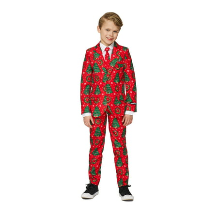 Red Suit Child Christmas Costume