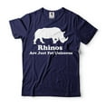 thumbnail image 4 of Funny Rhino Shirt Rhinos Are Just Fat Unicorns Shirt Rhino T-Shirt Animal Lover Shirt Animal Shirts (Large Military Green), 4 of 6