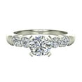thumbnail image 4 of Diamond Engagement Ring For Women Shoulder Accent Diamonds 1.25 Carat 14K White Gold (F,VS1), 4 of 5