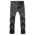 thumbnail image 1 of Soidarity Pantalones térmicos de invierno para deportes al aire libre, escalada, senderismo, pesca, Camping, viajes, ciclismo, moto, nieve, esquí, Escalada hombre gris Soidarity OD028987-02, 1 of 6