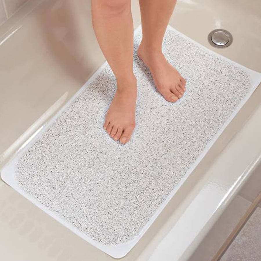 Essential Toddler Tub Mat 17"x 25" Non Slip Bath & Shower Mat with Suction Cups