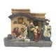 thumbnail image 4 of Belén navideño iluminado, estatua de resina de 29 x 14 x 24 cm, hecho a mano, ligero, con música. Adorno de escritorio., 4 of 7