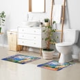 thumbnail image 6 of Yayeee Bath Rug for Bathroom Floor Non Slip Rectangle Fluffy Soft Absorbent Mat, 16"x24", Blue Window, 6 of 7